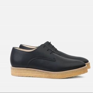 Sydney Brown Derby Black Shoe 40 Handmade Vegan